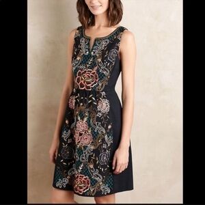 Moulinette Soeurs Perennial Black Embroidered Dress